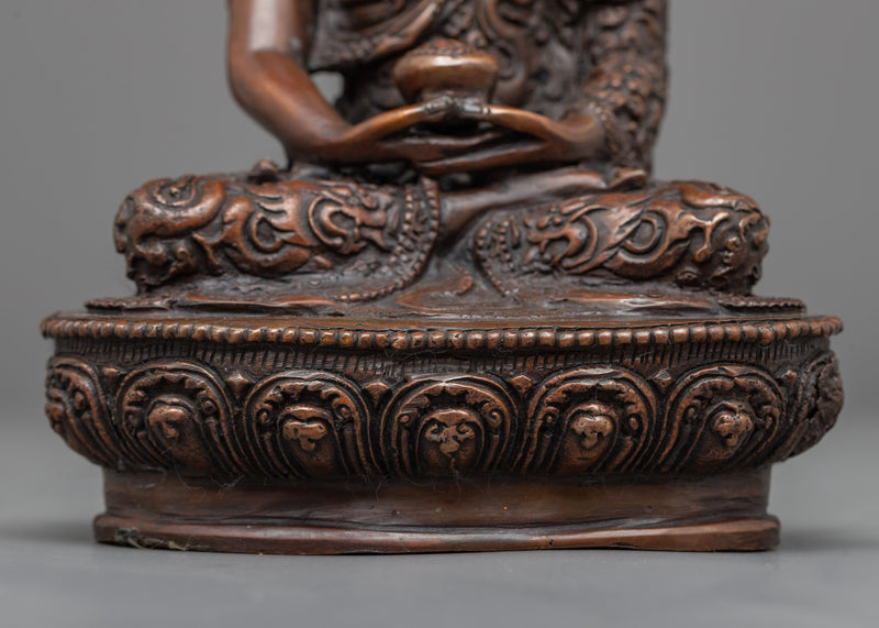 Amitabha Buddha Statue | Elevate Your Spirit with our Oxidized Copper Art