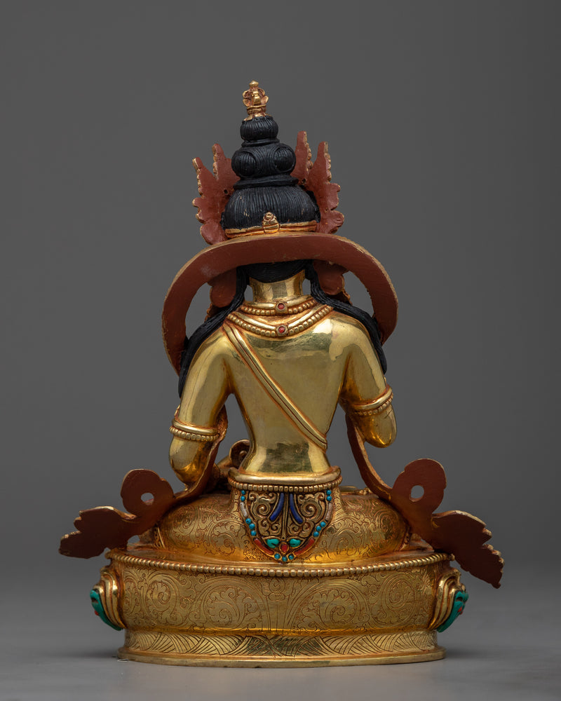 Vajrasattva holding Vajra and Bell Statue | Immerse in Divine Purity with Buddhist Sculpture