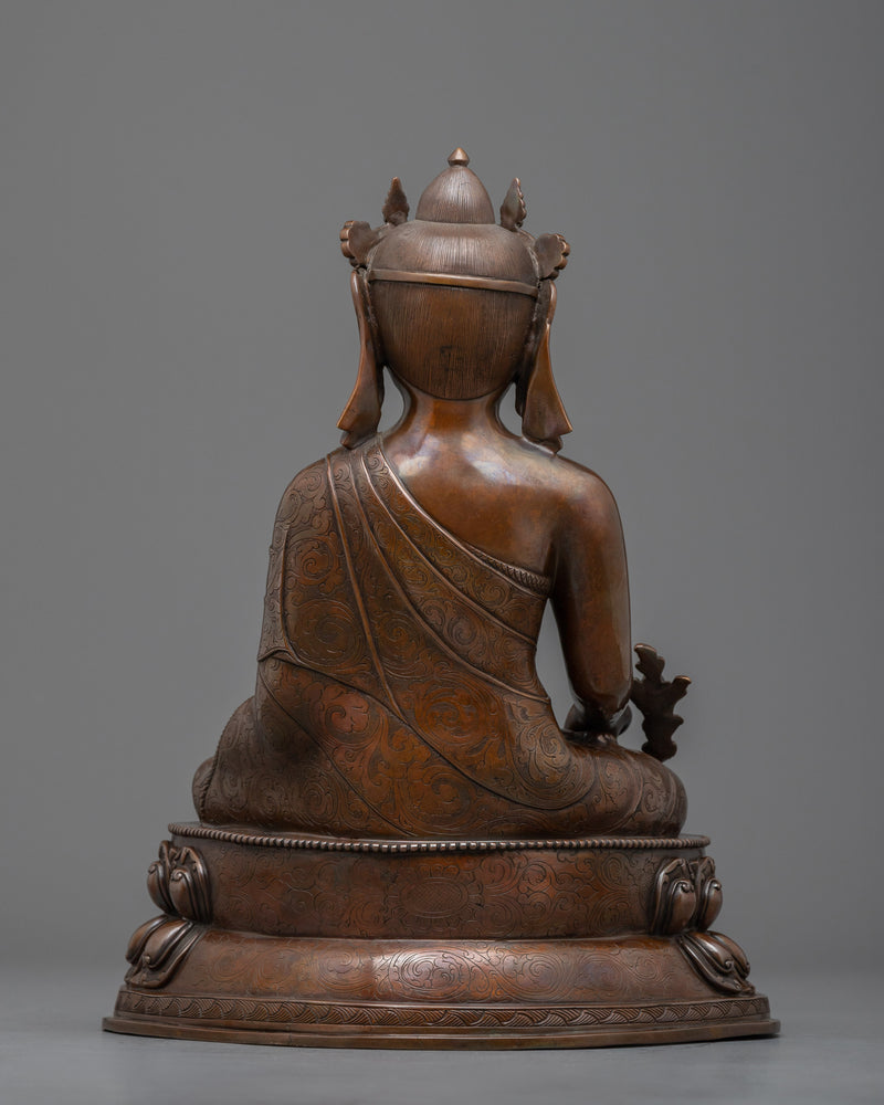 Embrace Healing with Our Medicine Buddha Sutra Statue | Traditional Himalayan Art