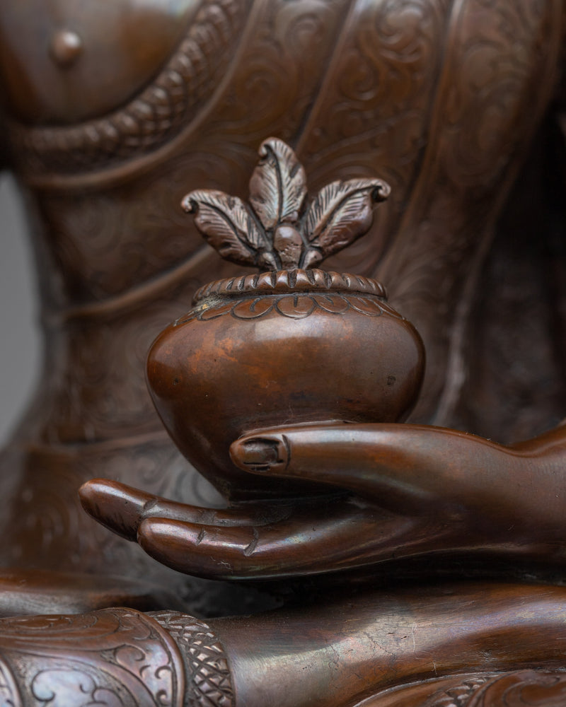 Embrace Healing with Our Medicine Buddha Sutra Statue | Traditional Himalayan Art