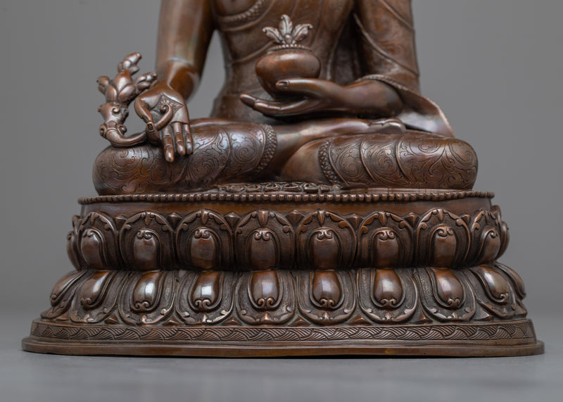 Embrace Healing with Our Medicine Buddha Sutra Statue | Traditional Himalayan Art