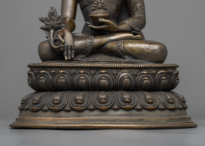 Medicine Buddha Meditation Sculpture | Invite Healing and Wellness