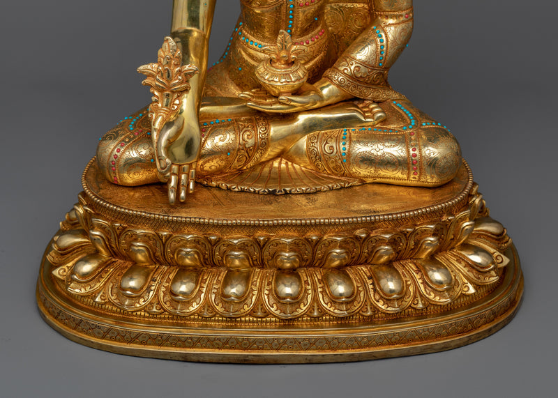 Embellish Your Space with Majestic Medicine Buddha Artwork | Himalayan Handmade Crafted