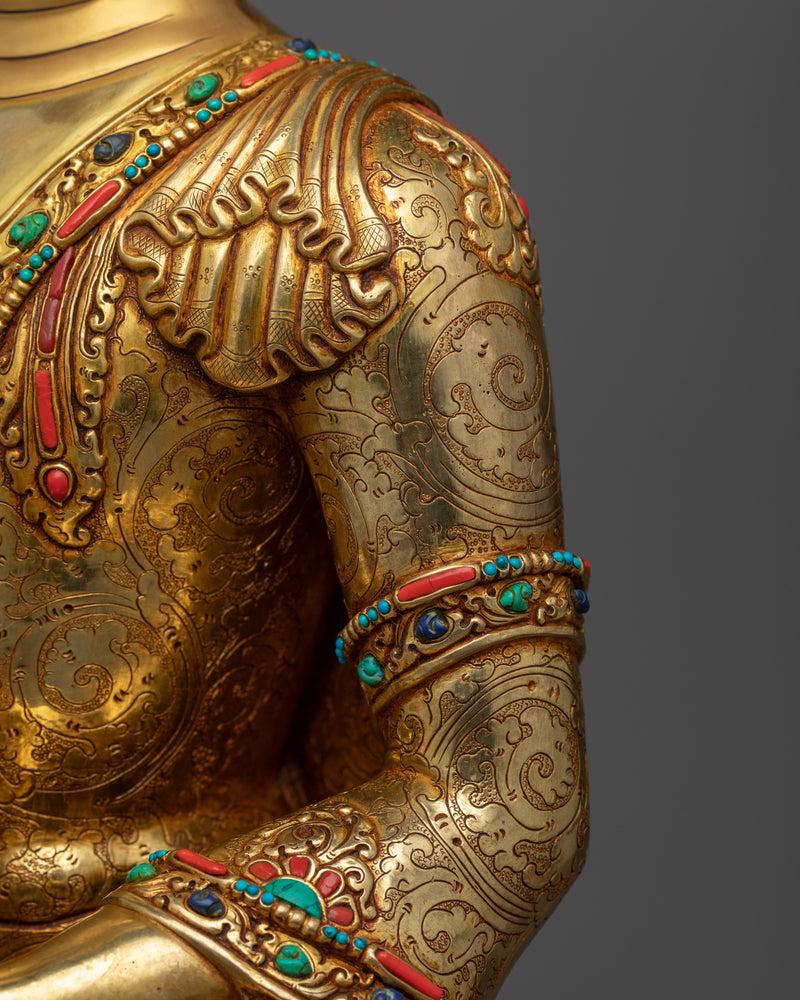 Invoke Serenity with our Trio of Buddhas, Three Buddha Statue | Himalayan Artwork