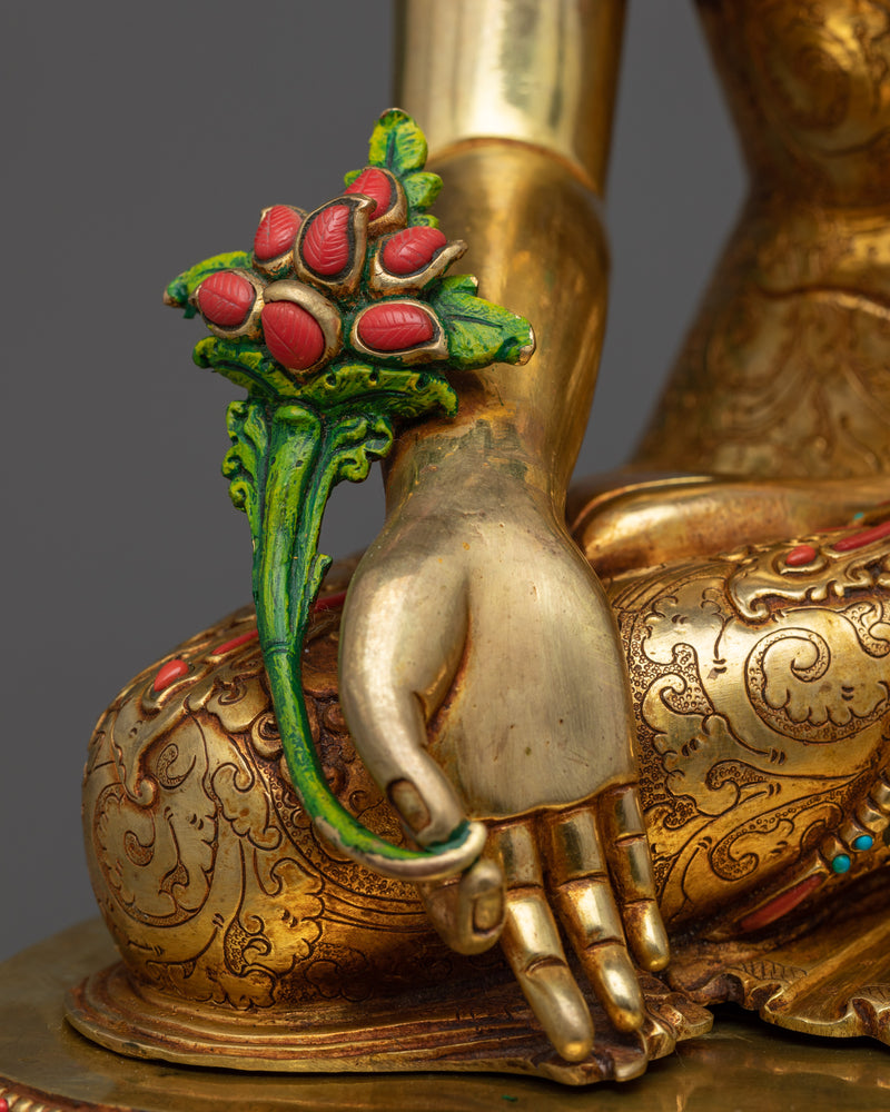 Invoke Serenity with our Trio of Buddhas, Three Buddha Statue | Himalayan Artwork