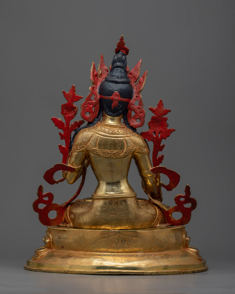 White Tara Devi Sculpture | Experience Divine Compassion and longevity