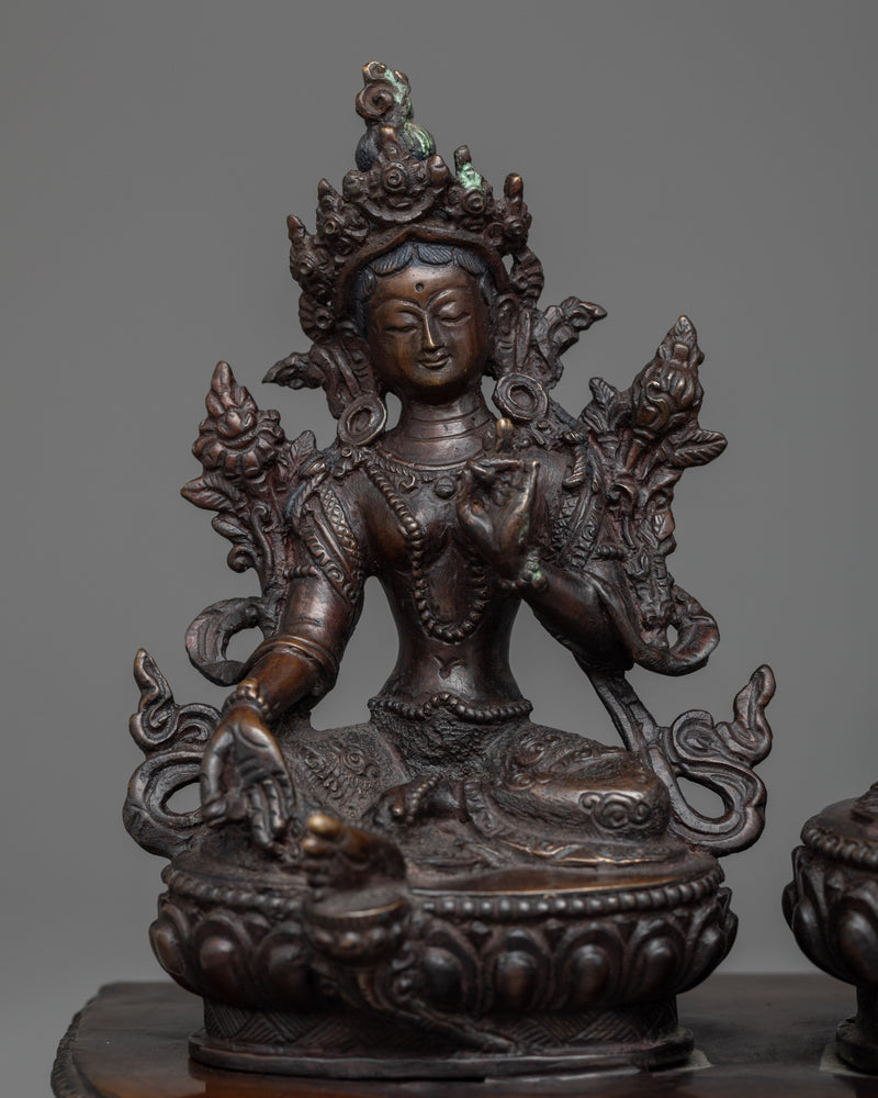 Amitabha, Green Tara, and Chenrezig Statue | Embrace the Power of Three Deity