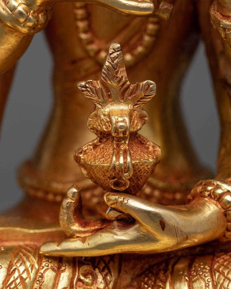 Namgyalma Statues From Nepal | 24k Gold Gilded Sculpture