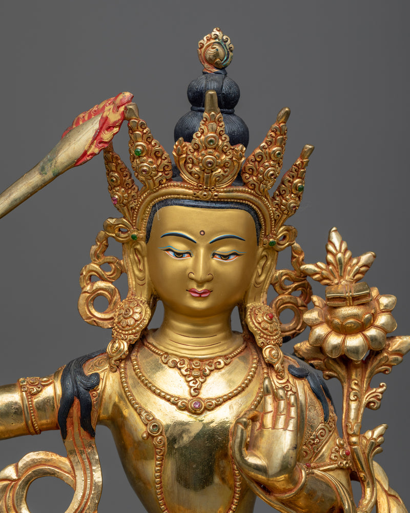 bodhisattva-of-wisdom-manjushri-statue