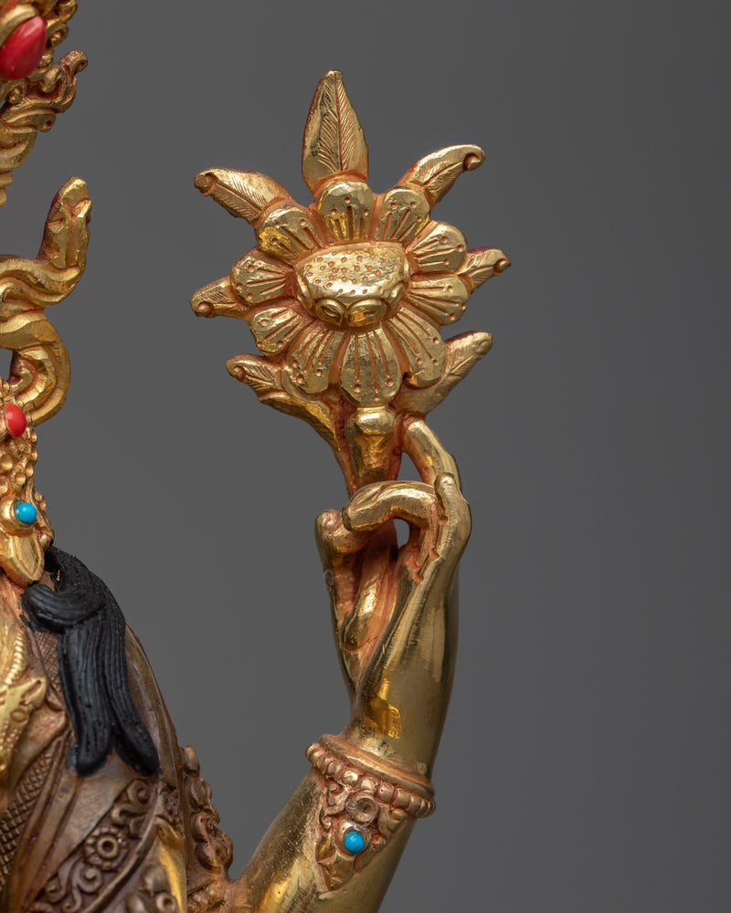 Avalokiteshvara Chenrezig Mantra Statue | A Beacon of Compassion and Grace