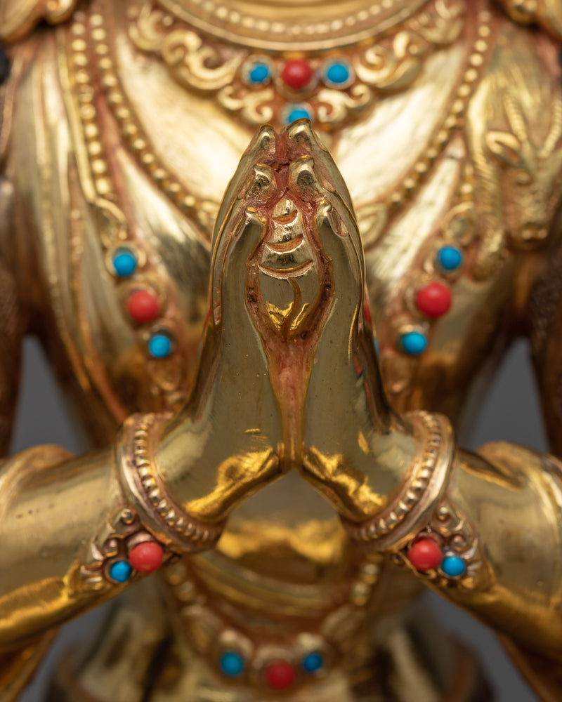 Avalokiteshvara Chenrezig Mantra Statue | A Beacon of Compassion and Grace