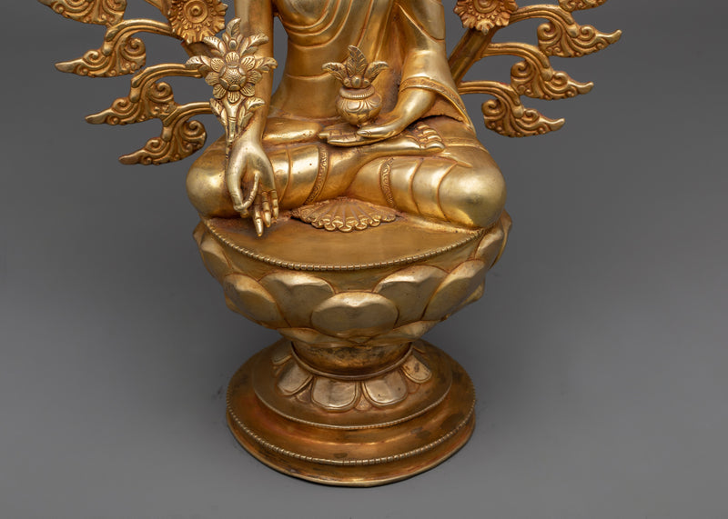 Medicine Buddha God Statue | Embodying Healing and Compassion