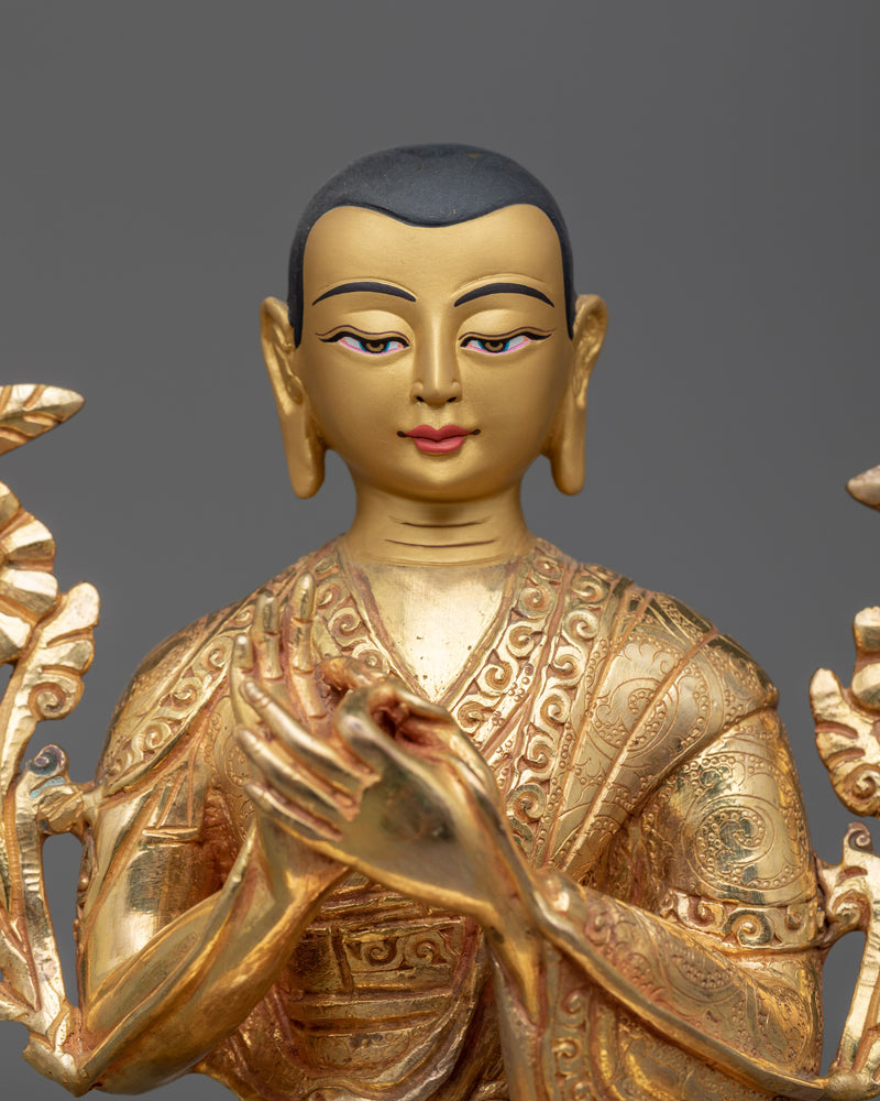 Djé Tsongkhapa with Disciple Statue Set | Guiding Light of Tibetan Buddhism