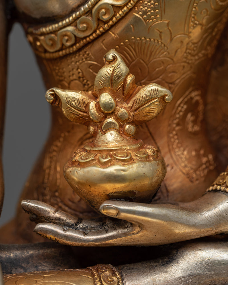 Crown Medicine Buddha Statue | An Emblem of Healing Majesty