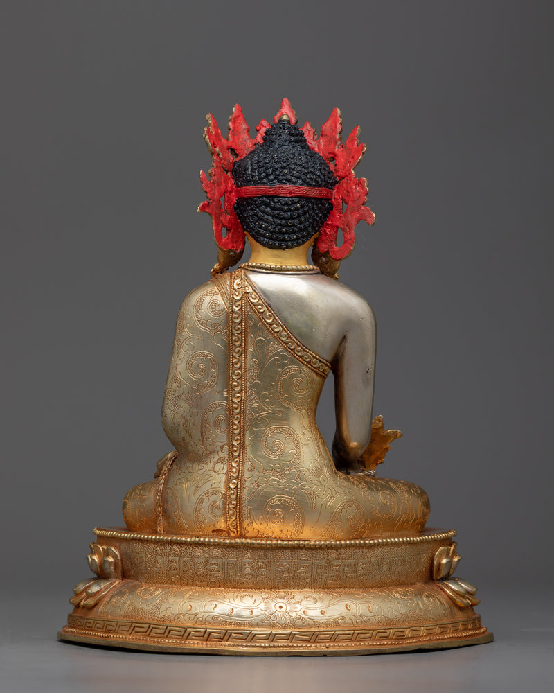 Crown Medicine Buddha Statue | An Emblem of Healing Majesty