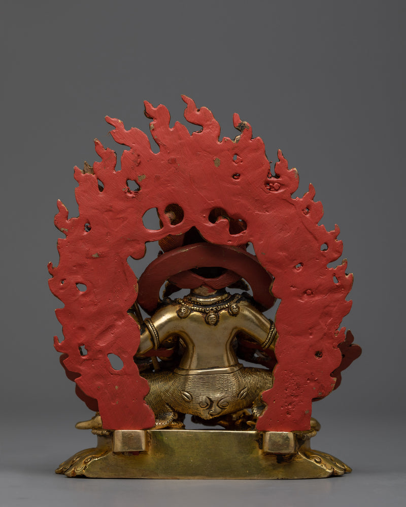 4-Armed Mahakala Mantra Statue | The Harmonic Convergence of Power and Peace