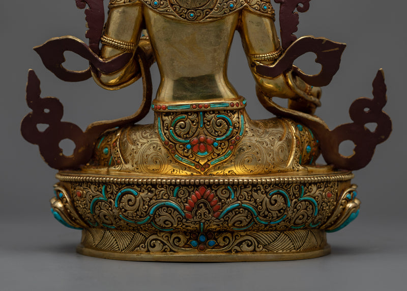 The Green Tara Copper Statue | Embrace the Power of Swift Protection