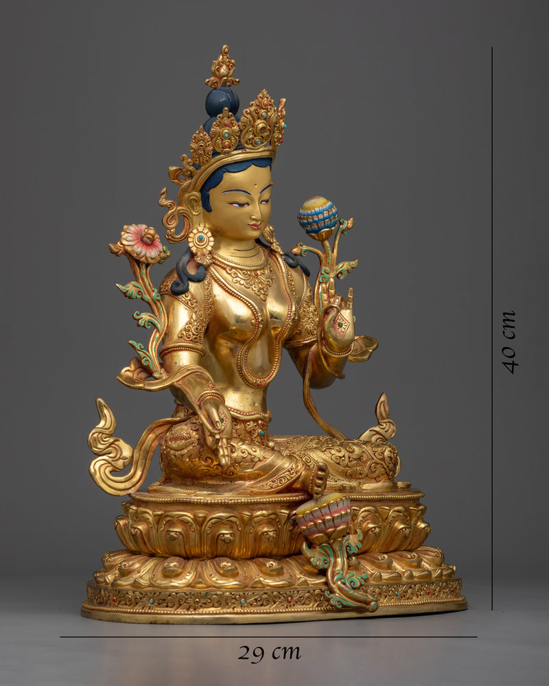 green-tara-deity-statue