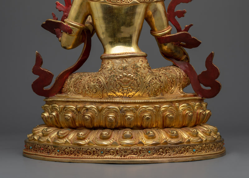 Green Tara Deity Statue | Compassion Embodied