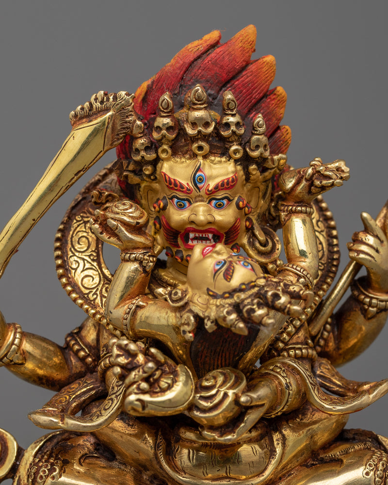 4-armed-mahakala-with-consort-statue