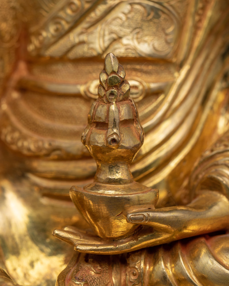 The Enlightened Guru Rinpoche Artwork Statue | Nepalese Himalayan Sculpture