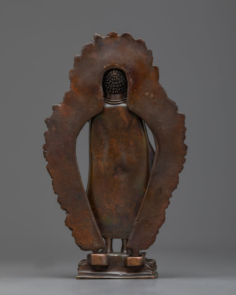 Standing Shakyamuni Buddha Copper Statue | The Beacon of Enlightenment