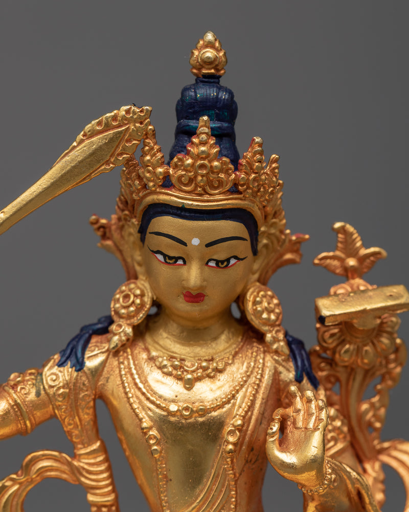 Mini Manjushri Figurine | Beacon of Transcendent Wisdom