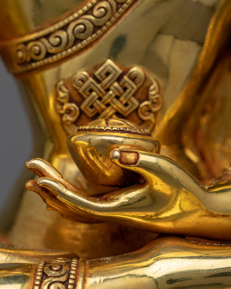 Tibetan Shakyamuni Buddha Lustrous Figurine | Serenity Redefined