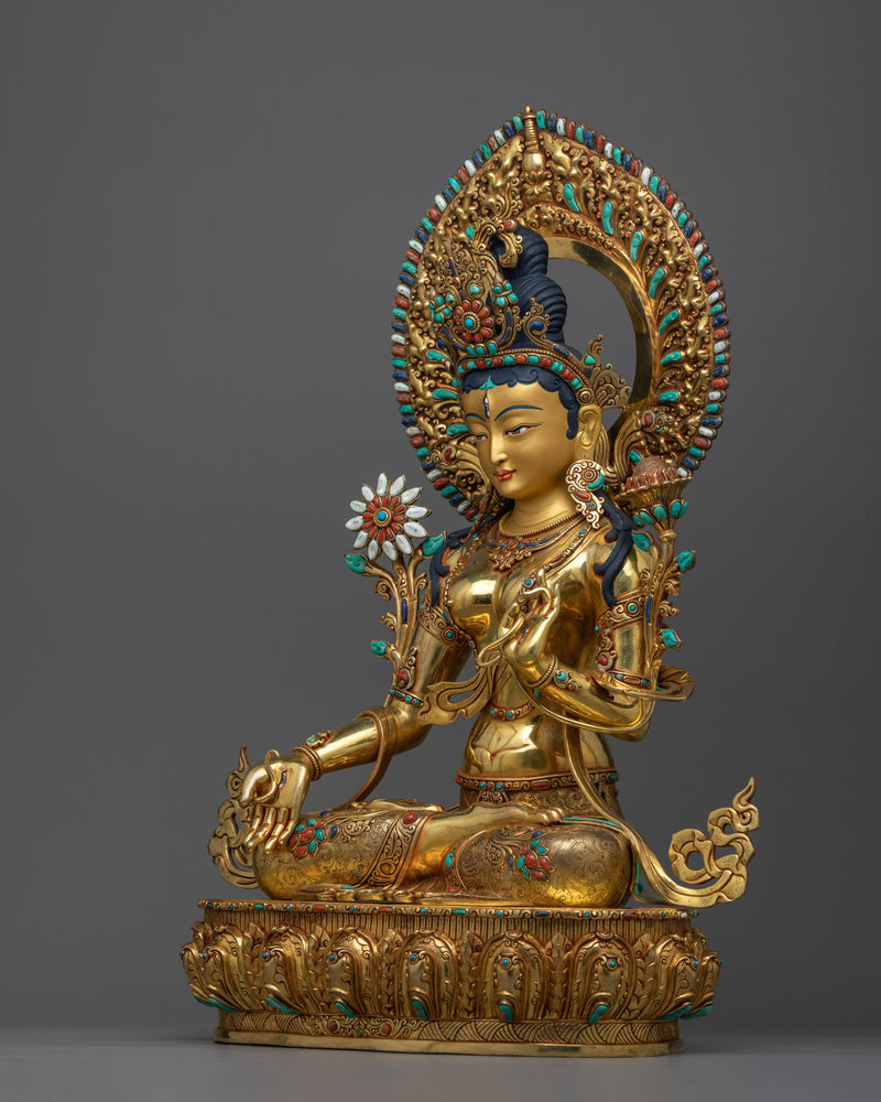 white-tara-meditation-sculpture