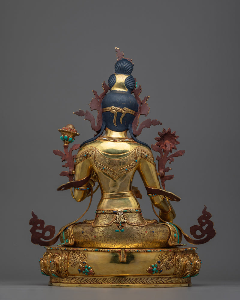 White Tara Meditation Sculpture | Beacon of Purity and Protection