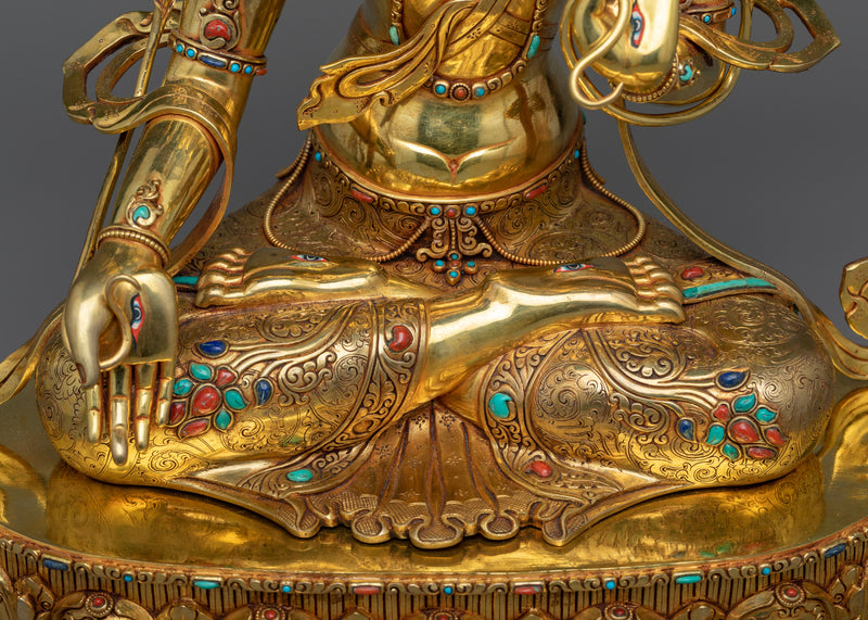 White Tara Meditation Sculpture | Beacon of Purity and Protection