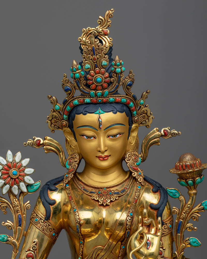 white-tara-meditation-sculpture