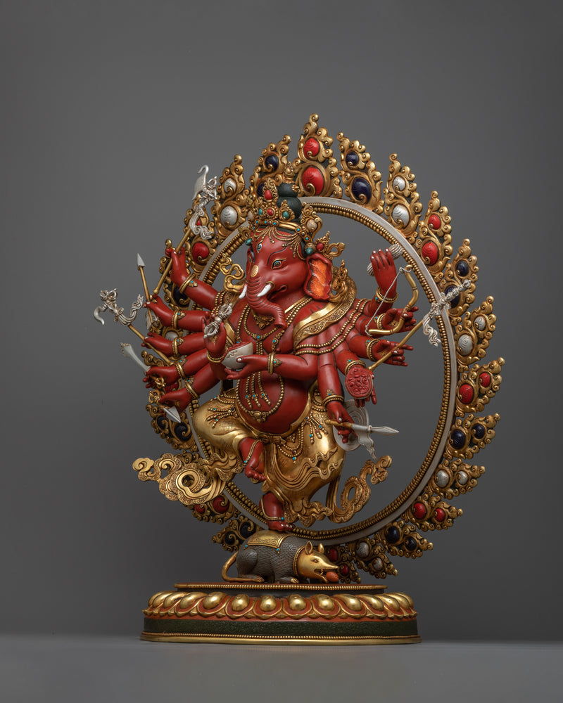 Ganesha Rare Statue | Handmade Elephant-Headed Hindu God