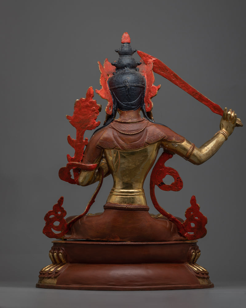 Manjushree Sculpture for Shrine Decor | The Beacon of Transcendent Wisdom