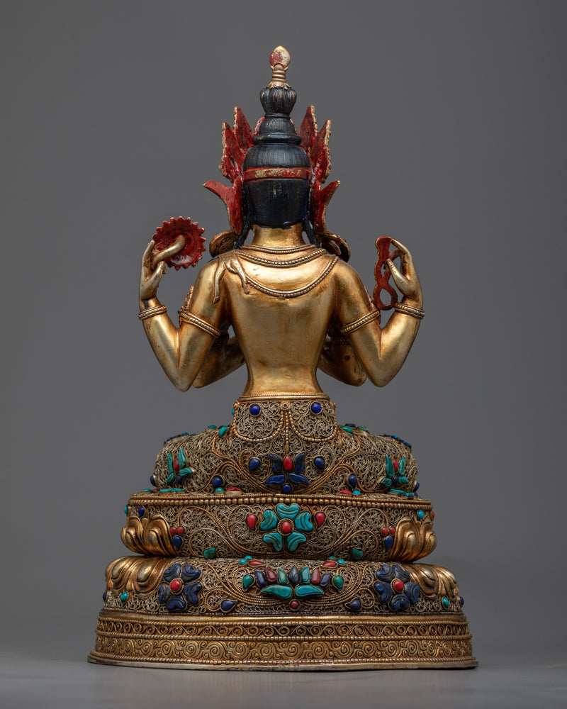 Avalokiteshvara Perfect Iconography Statue | Perfection in Art and Spirituality