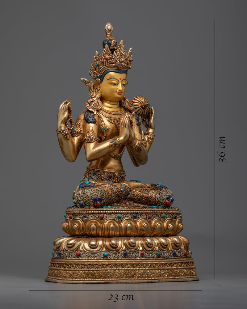 avalokiteshvara-perfect iconography statue