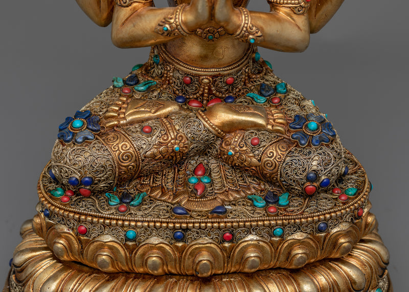 Avalokiteshvara Perfect Iconography Statue | Perfection in Art and Spirituality