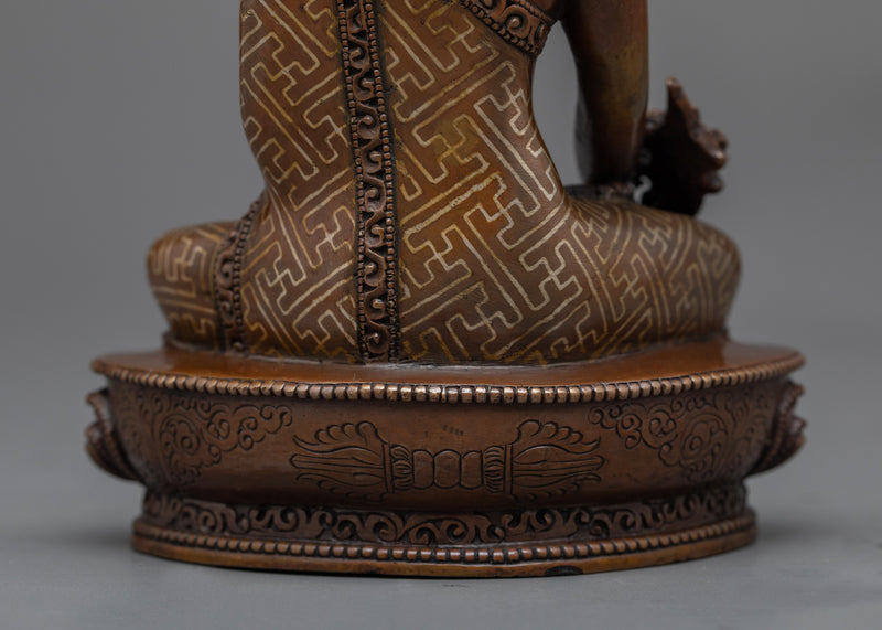 The Medicine Buddha Statuette | Himalayan Traditional Statues