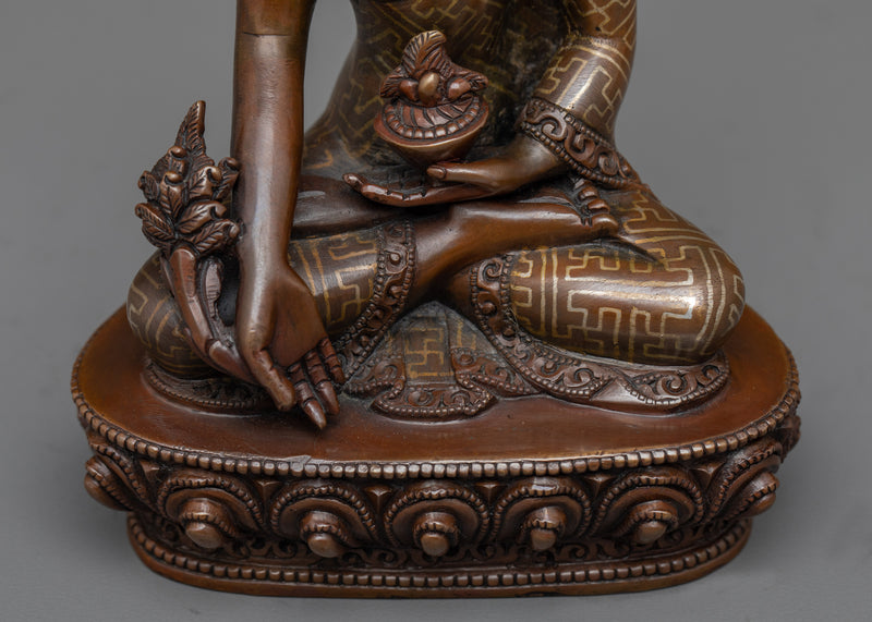 The Medicine Buddha Statuette | Himalayan Traditional Statues