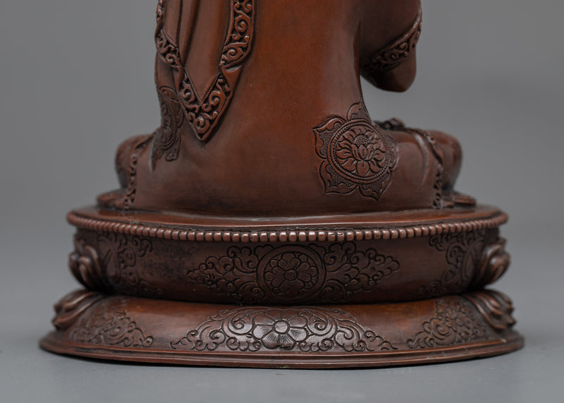 Vajra Vairocana Mantra Statue | The Radiant Beacon of Truth