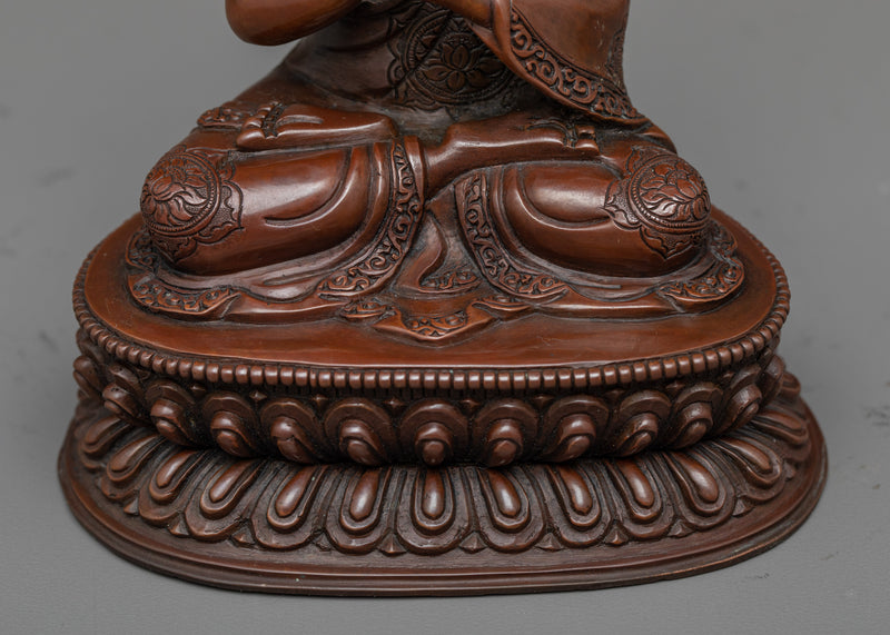 Vajra Vairocana Mantra Statue | The Radiant Beacon of Truth