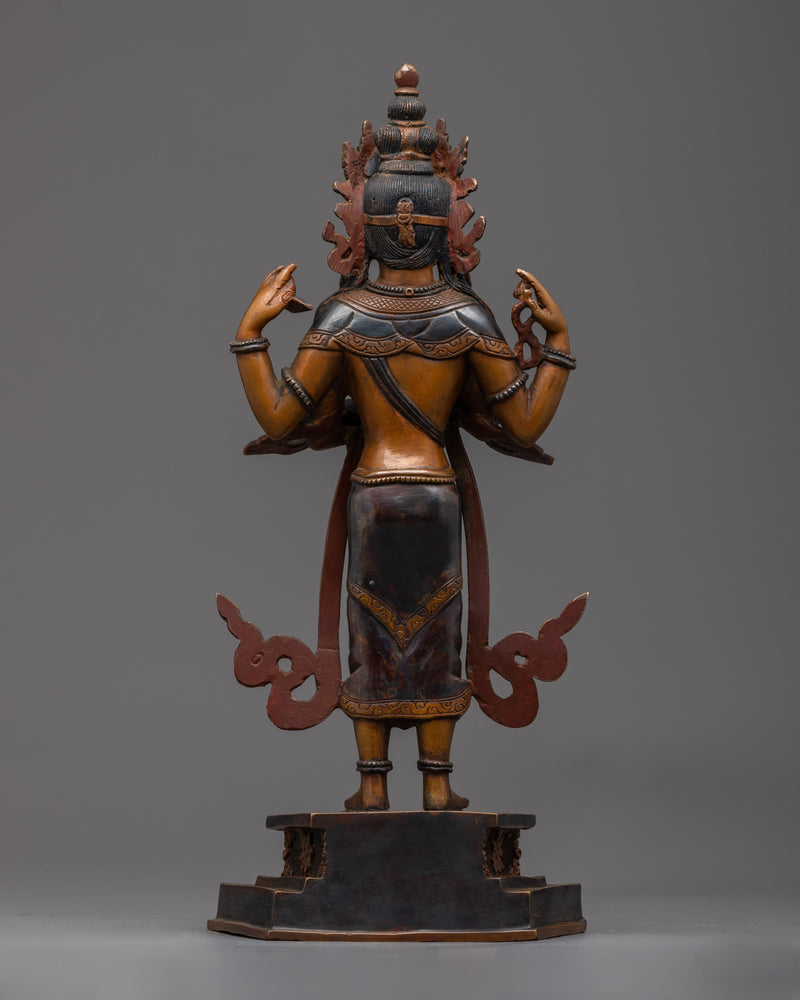 Standing 4 Armed Chenrezig Statue | The Embodiment of Universal Compassion