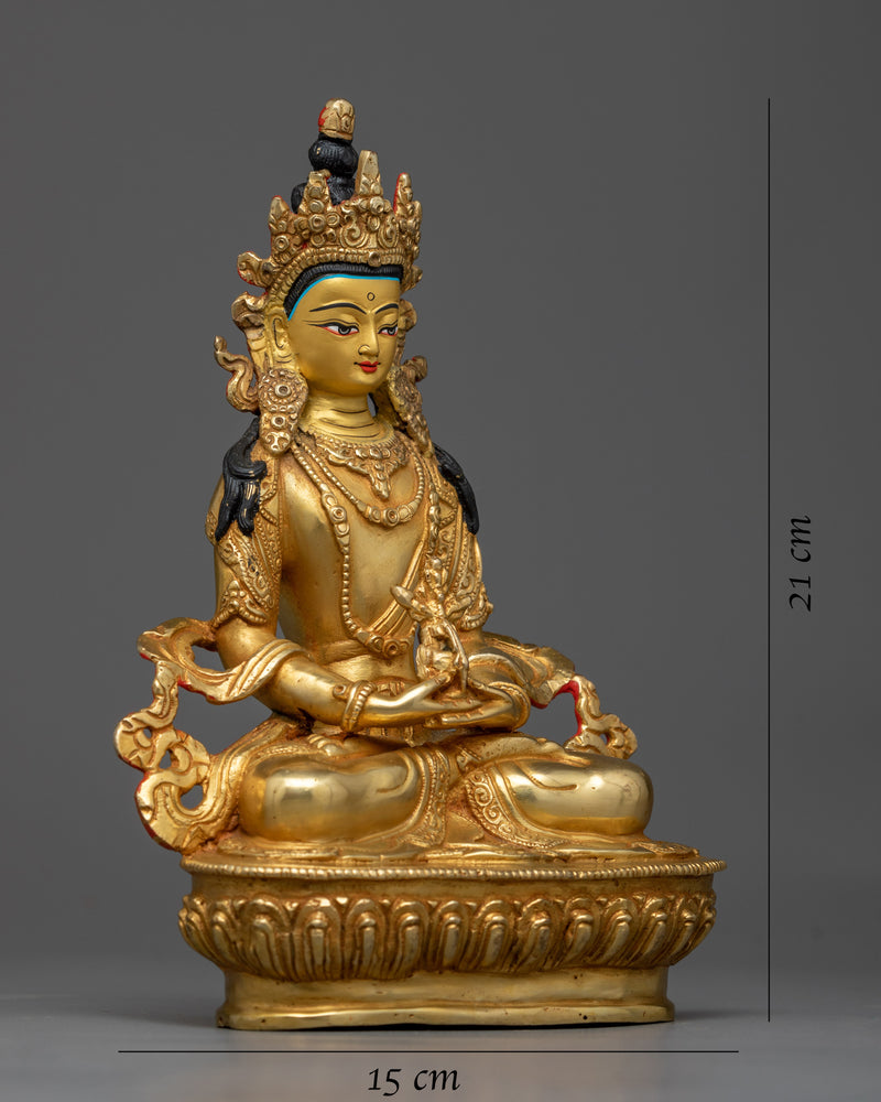 vajrayana buddhism rituals with amitayus Statue