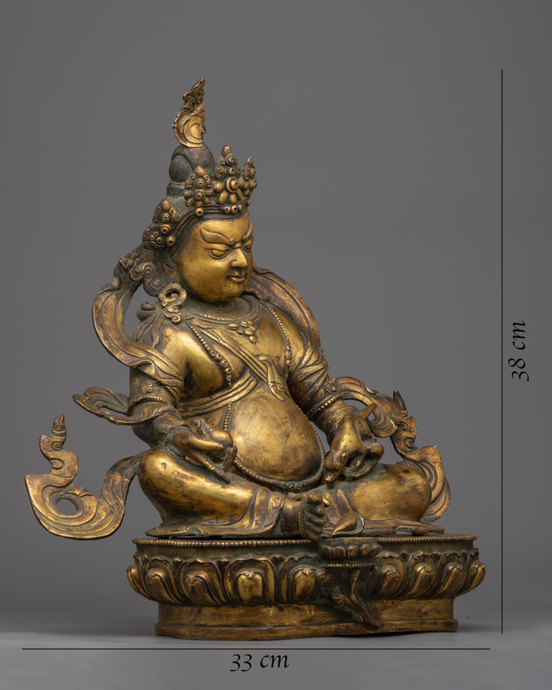 yellow-dzambhala-mantra-statue