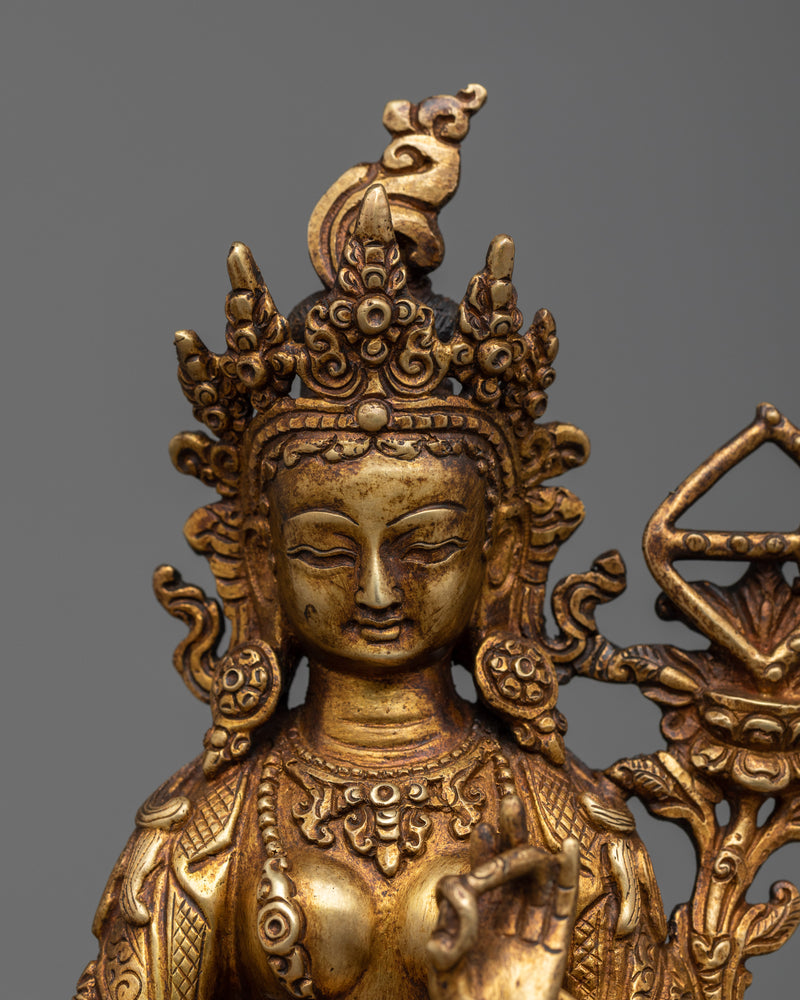 red tara statue