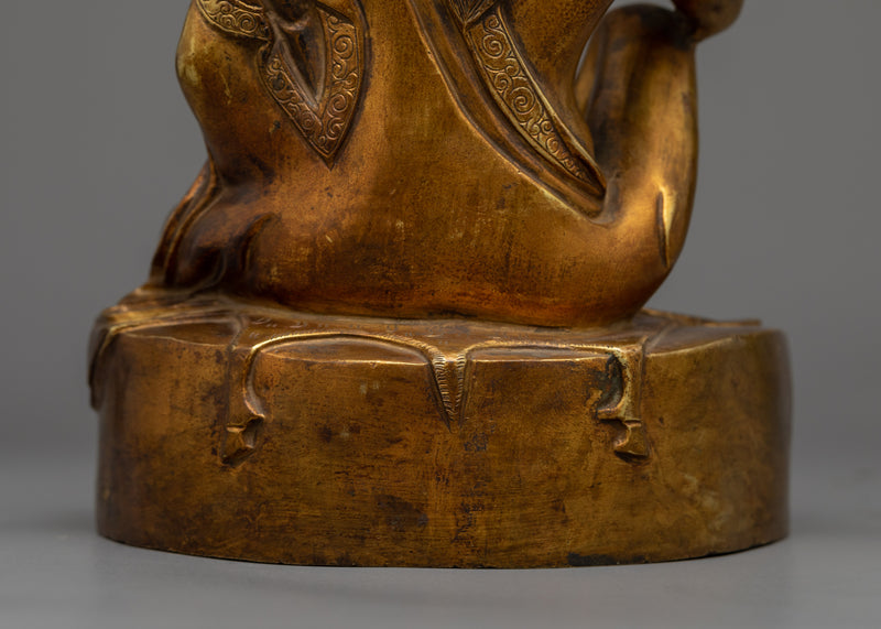 Milarepa Sculpture | The Golden Harmonizer of Wisdom and Compassion