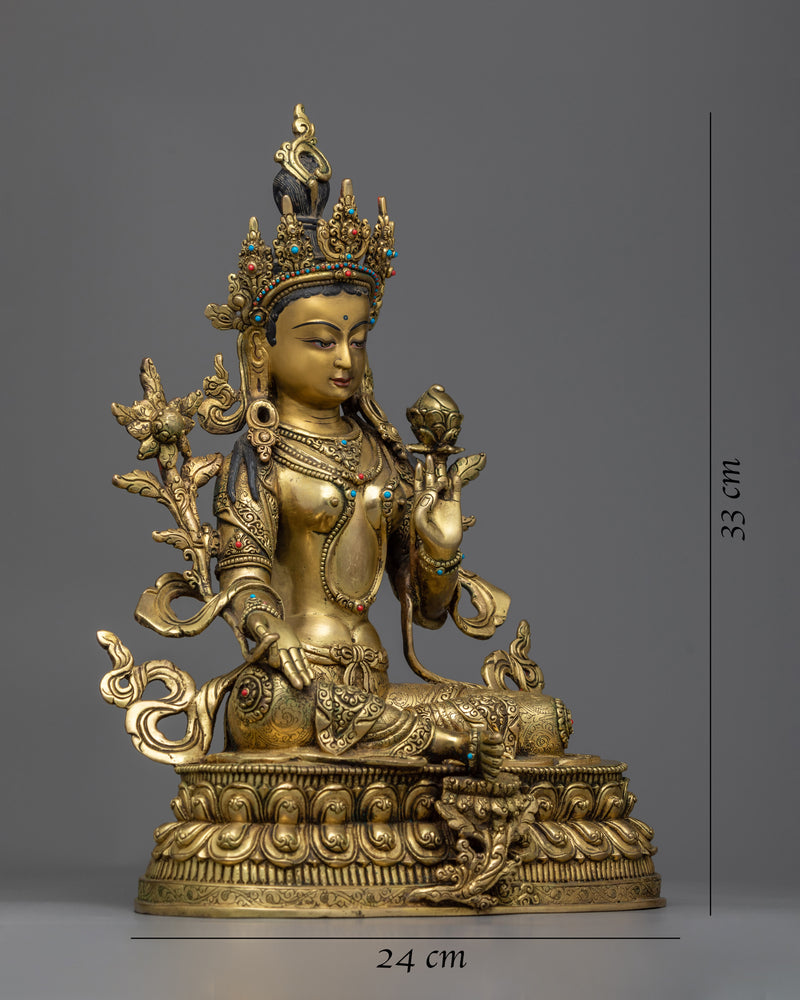 statue for green tara retreat