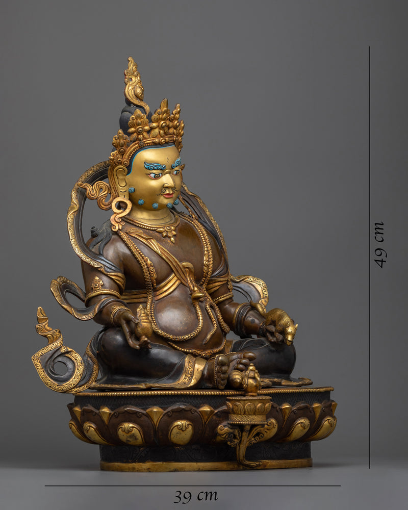 yellow-dzambhala-mantra-statue-sculpture