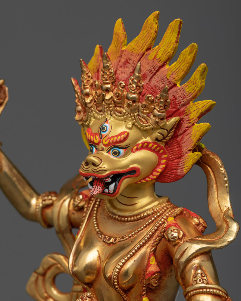 The Simhamukha Practice Statue | Elevate Your Spiritual Practice