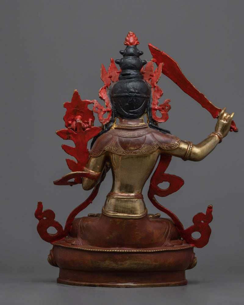 Exquisite Manjushri Dharma Center Statue | A Masterpiece of Spiritual Artistry